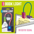 Könyvlámpa - Kék, csiptetős - Blocky Book Light